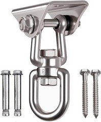 Heavy Duty Stainless Steel 360° Swivel Hook – 1000 lb Capacity for Hammocks, …