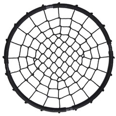 40″ Spider Web Tree Swing Outdoor Saucer Net Swing Platform for Kids Adult Black