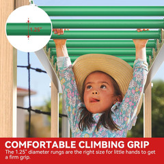 16.5 Inch Monkey Bars Kit Playground Monkey Bar Ladder Rungs for Backyard Indoor