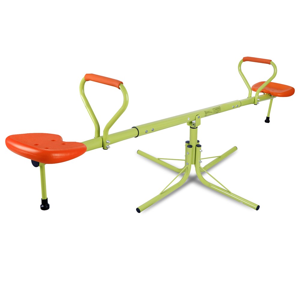 Kids Seesaw Spinning Space Saving Bouncer Sporting Double Fun Play 360 Degree
