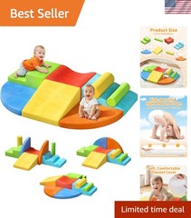 Foam Climbing Block Set for Toddlers, 8-Piece Soft Climbing Toy | Extra Large…