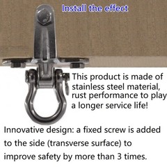 2-Pack Stainless Steel Swing Hangers, Anti-Rust Heavy Duty Hanger, Slient Bea…