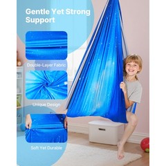 Uimoso Sensory Swing with Double-Layer Fabric, Supports Up to 300 lbs