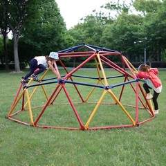 Kids Geometric Dome Climber Play Set Outdoor Toddler Climbing Play Center