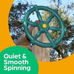 Playground Accessories – Pirate Ship Wheel for Kids Outdoor Playhouse, Treeho…