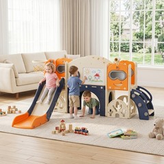 Waterproof UV Protected Kids Play Slide Multi-Function for All Weather Outdoor