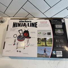 Slackers NINJA LINE American Ninja Line 30’ w/ Obstacles Slackline Half New