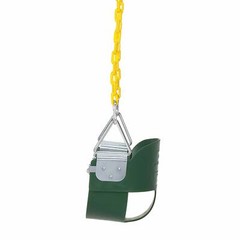 High-Back Half Bucket Toddler Swing – Coated Swing Chains, Fully Assembled