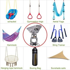 SELEWARE Silent Swing Hanger Heavy Duty Bearing Swing Hooks 1 Pack