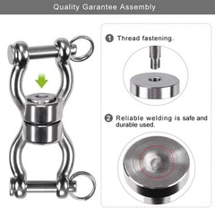 Silent Bearing Swing Swivel, 360° Rotational Device Hanging Accessory with Re…