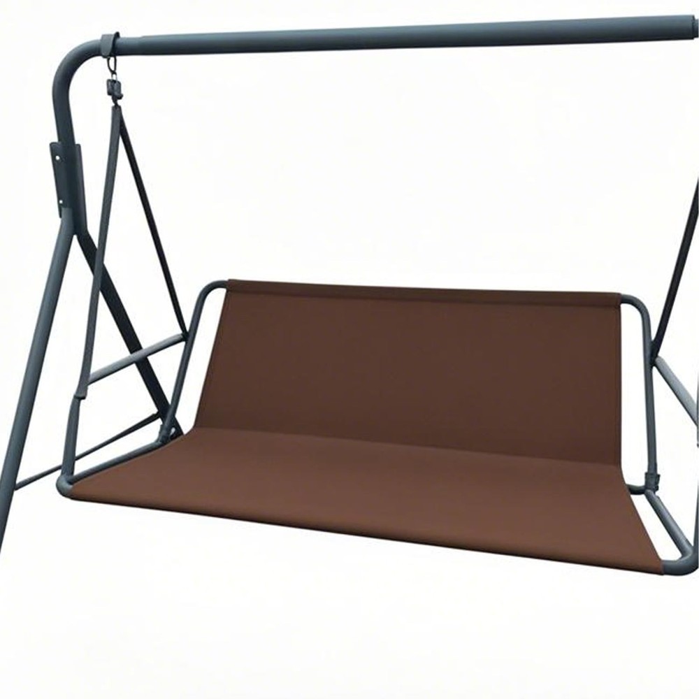 Porch Patio Swing Replacement Seat Cover, 2/3 Seat XL:62.2×20.5×20.5inch Coffee