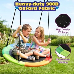 Tree Swing Replacement Cover 40 Inch Saucer Swing Replacement Fabric W/ Tools