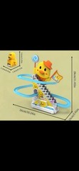 Duck Climbing Stairs Electric Duck Slide Toy with LED Lights and Music 6 Pcs