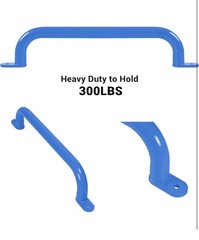 Espets 17.2 Inch blue Metal Safety Handles For Playground 6 Pack – Swing Set NIB