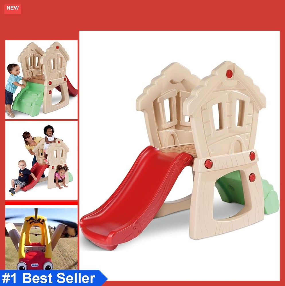 Climber with Slide Rock Wall Crawl Tunnel Hideout for Toddlers Age 1-4