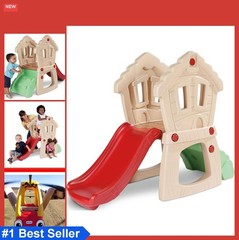 Climber with Slide Rock Wall Crawl Tunnel Hideout for Toddlers Age 1-4