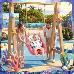 New Swing Seat Hanging Chair Outdoor Baby Toddler Kids Child Tree Play Children