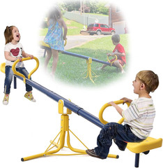 Heavy Duty 250LB 360° Rotating Seesaw for Kids – Ideal Outdoor Toy