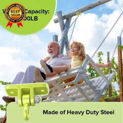 Swing Hangers for Wooden Sets Pack of 2 Heavy Duty Swingset Hardware Locking