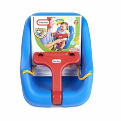 Little Tikes 2-in-1 Snug and Secure Swing, High Back , Blue & Mounting Straps
