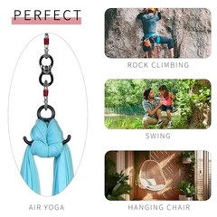 35kN Swing Swivel 360 Degree Silent Heavy Duty Tree Swing Aerial Yoga Hammock