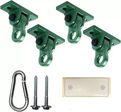 Heavy Duty Green Swing Hangers with Screws – 5000 Lb Capacity (4 Pack)
