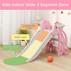 in Toddler Slide – 46. Inch Long Slide, 10-Min Easy Assembly, Foldable Anti-Tip