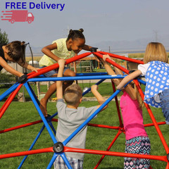 60″ Climbing Dome Outdoor Jungle Gym Playground Steel Kids Backyard Play Center