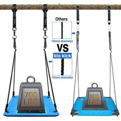 60″ Tree Swing Platform Swing Set Indoor Outdoor 700lb for Kids Adults Oxford