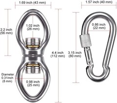 Silent Bearing Swing Swivel Rotational Safety Device, Swing Swivel Hanger, Sw…