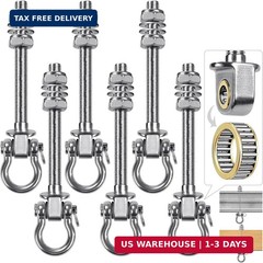 6Pcs Heavy Duty Swing Hangers with Bearings Swing Hooks for Wood & Metal Beams S