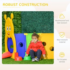 Kids Play Structure Caterpillar Design for Climbing and Crawling, Multicolor