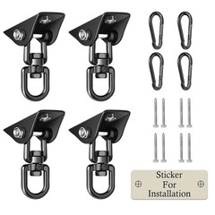 Heavy Duty Swing Hangers 2000 LB Capacity, 360° Swivel Stainless Steel, 2 Pack f
