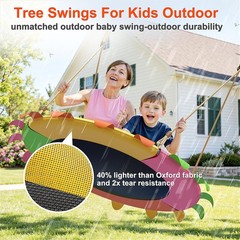 40″ Tree Swing for Kids Outdoor 600lb Weight Capacity, Saucer Swing with Adj…