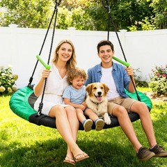 4FT Diameter Saucer Swing/Tree Swing 1 Inch Diameter&1MM Thick Sturdy Steel
