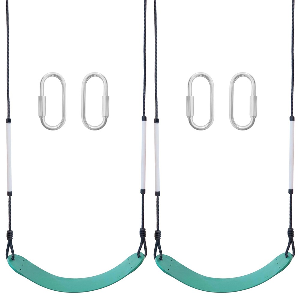 2 Pack Swing Sets, Heavy Duty Tree Swing Seat ，330lb，Suitable for Backyard, G…