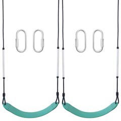 2 Pack Swing Sets, Heavy Duty Tree Swing Seat ，330lb，Suitable for Backyard, G…
