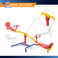 Spinning Teeter Totter Impact Absorbing Kids Playground Equipment