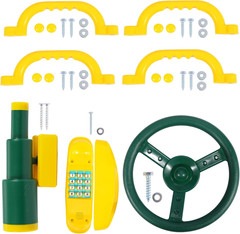 Playground Accessories for Kids, Outdoor Swingset Attachments with Pirate Ship W