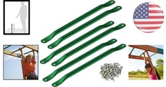 Heavy-Duty Metal Monkey Bars Kit with Installation Hardware – For Swing Sets