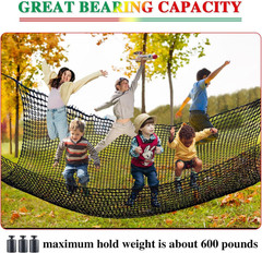 Climbing Cargo Net, 6.5′ X 9.8′ Double Layers Playground Safety Net