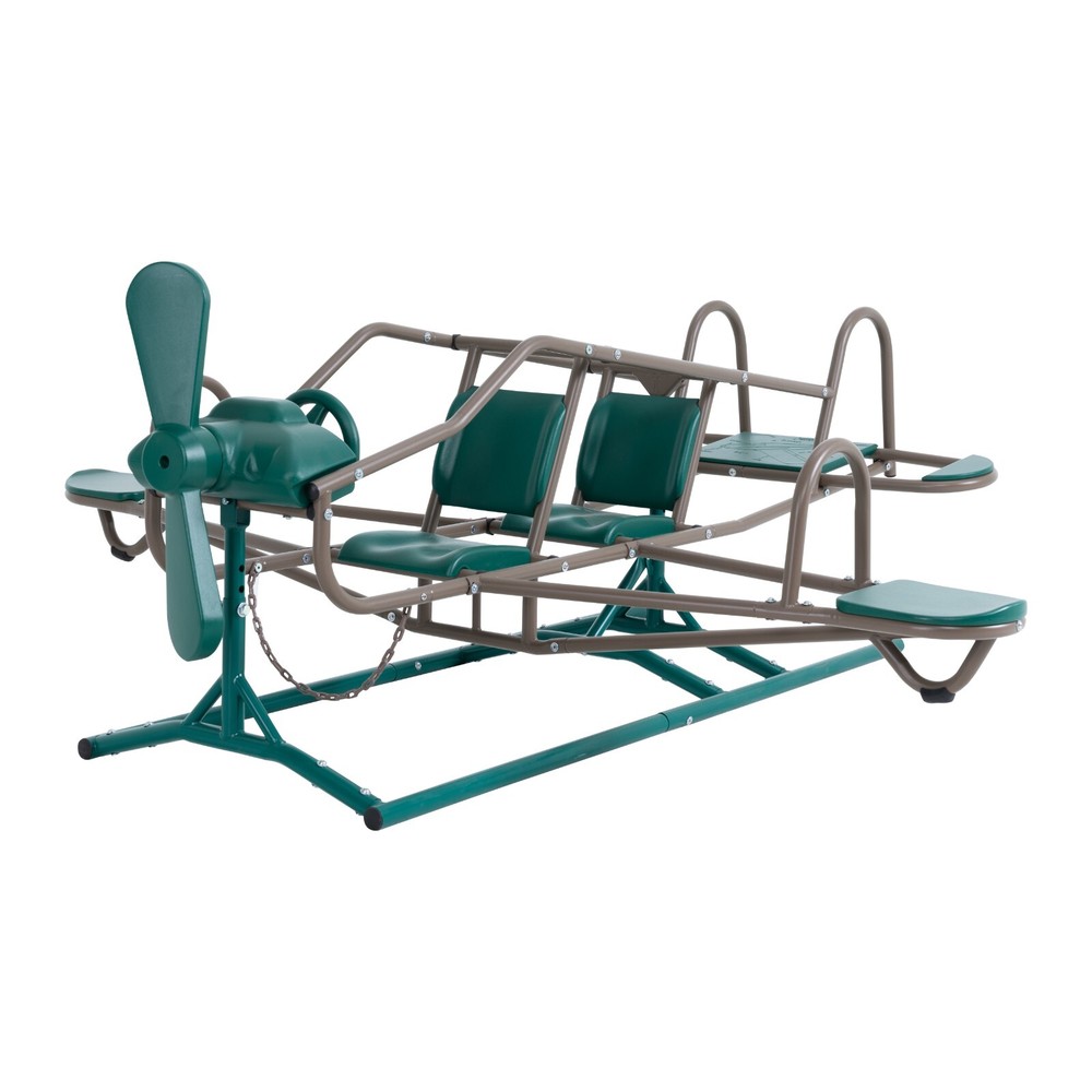 Lifetime Ace Flyer 90135 Earth Tone Airplane Teeter Totter Double Play Seesaw