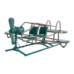 Lifetime Ace Flyer 90135 Earth Tone Airplane Teeter Totter Double Play Seesaw