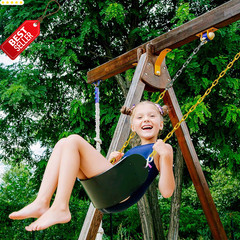 2PCS Swing Seats 66in Chain Heavy Duty 250lb Playground Green – US