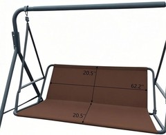 Porch Patio Swing Replacement Seat Cover, 2/3 Seat 600D Thicken Oxford Waterproo