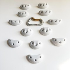 12 Crimps Screw On Rock Climibing Holds Home Climbing Wall Bouldering Gym Hol…