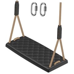 Heavy Duty Swing Seat with Adjustable Rope, A: Black Swing Seat (1 Pack)
