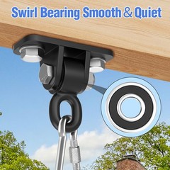 Swing Hangers with Bearing, Heavy Duty Porch Swing Hanging Kit for Outdoor Pl…
