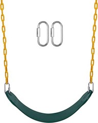REZNOR Flexible Swing Seat Set for Kids/Adults Outdoor Park Garden Green/Yellow
