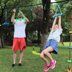 3-Pack Kids Ninja Monkey Bars – Trapeze Swing Bars for Ninja Obstacle Course …